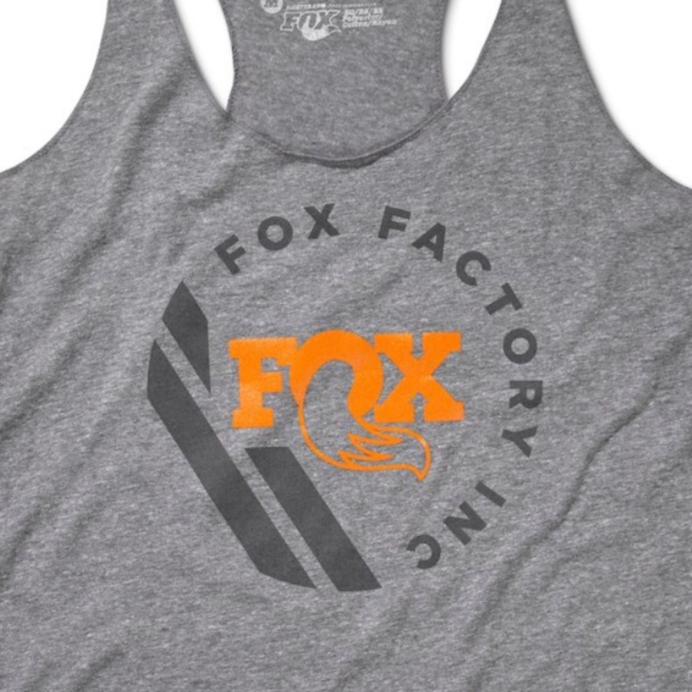 Fox Factory Woman’s Racer Tank Ride Racing Stripes - Picture 3 of 5